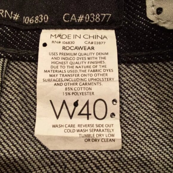 NWT Rocawear Men's Original Fit "1999" 40X32 Jeans - Picture 12 of 16